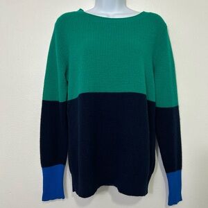 J. Crew Womens Size Large Cashmere Sweater Colorblock